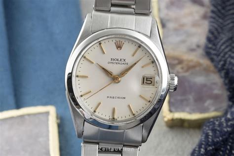 rolex oysterdate handaufzug 6466 mit diamant besatz|Rolex Oysterdate Precision Oyster Precision 30mm silver dial .